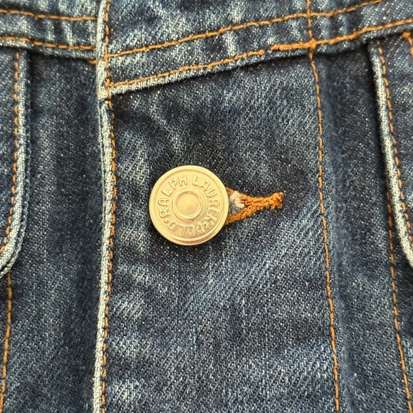 Ralph Lauren Cropped Jean Jacket Size Large - Picture 6 of 7